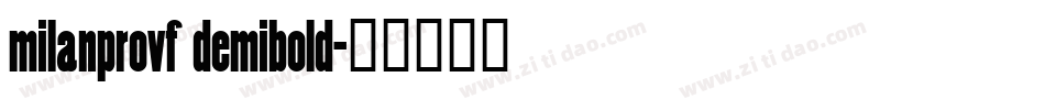 milanprovf demibold字体转换